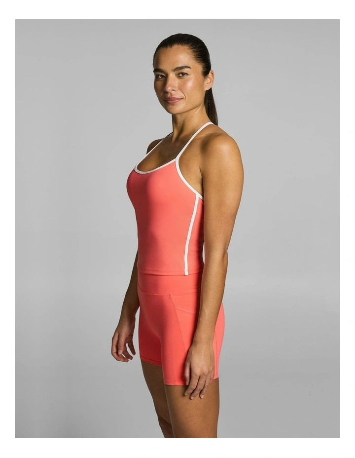 Gym & Swim Low Support Hip Length Singlet Papaya image 3