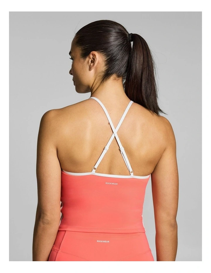 Gym & Swim Low Support Hip Length Singlet Papaya image 4