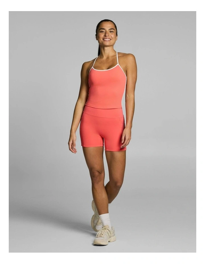 Gym & Swim Low Support Hip Length Singlet Papaya image 5