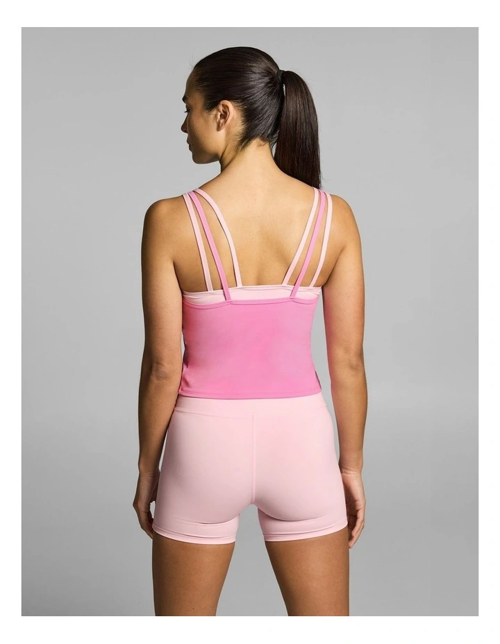 Double Up Medium Support Hip Length Singlet Cotton Candy image 2