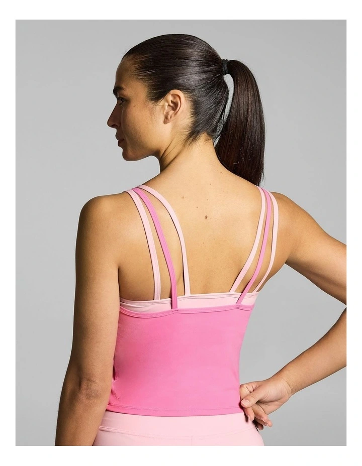 Double Up Medium Support Hip Length Singlet Cotton Candy image 4