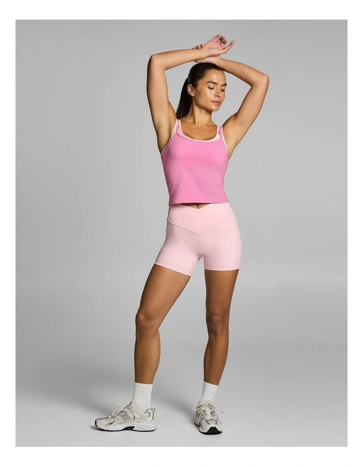 Double Up Medium Support Hip Length Singlet Cotton Candy image 5