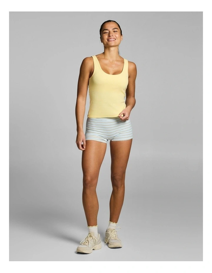 Rib Shelf Bra Low Support Singlet Buttercup image 5