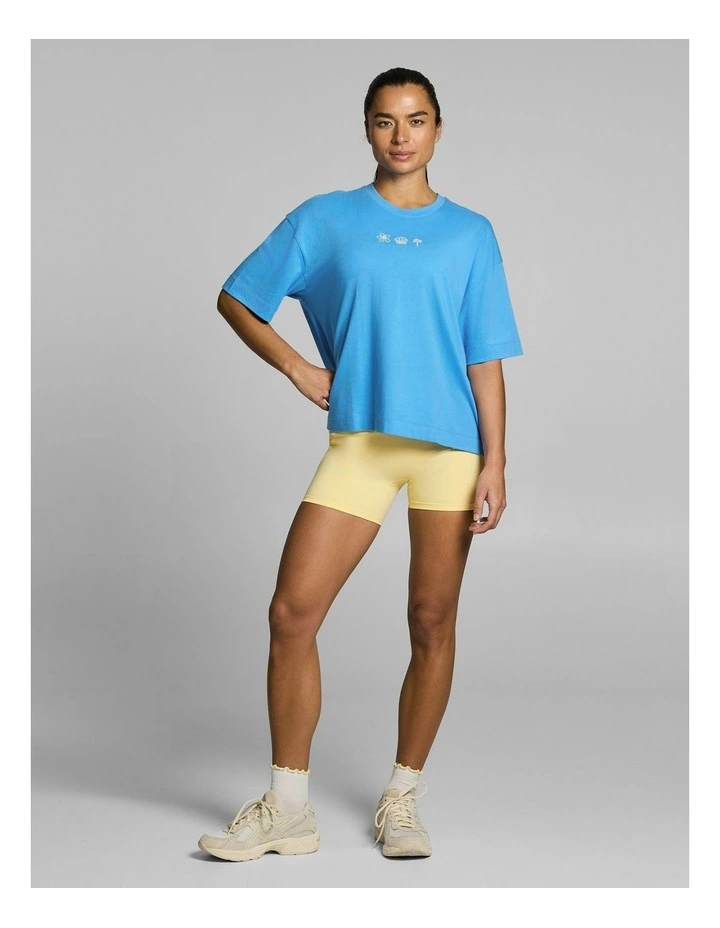 Boxy Cotton Tee Mykonos image 5
