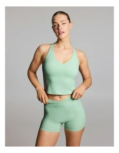 Scoop Back Support Singlet Apple