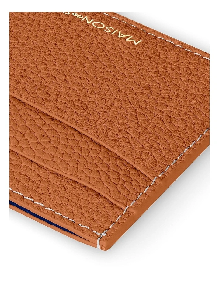 The Leather Card Holder in Pecan Brown image 6