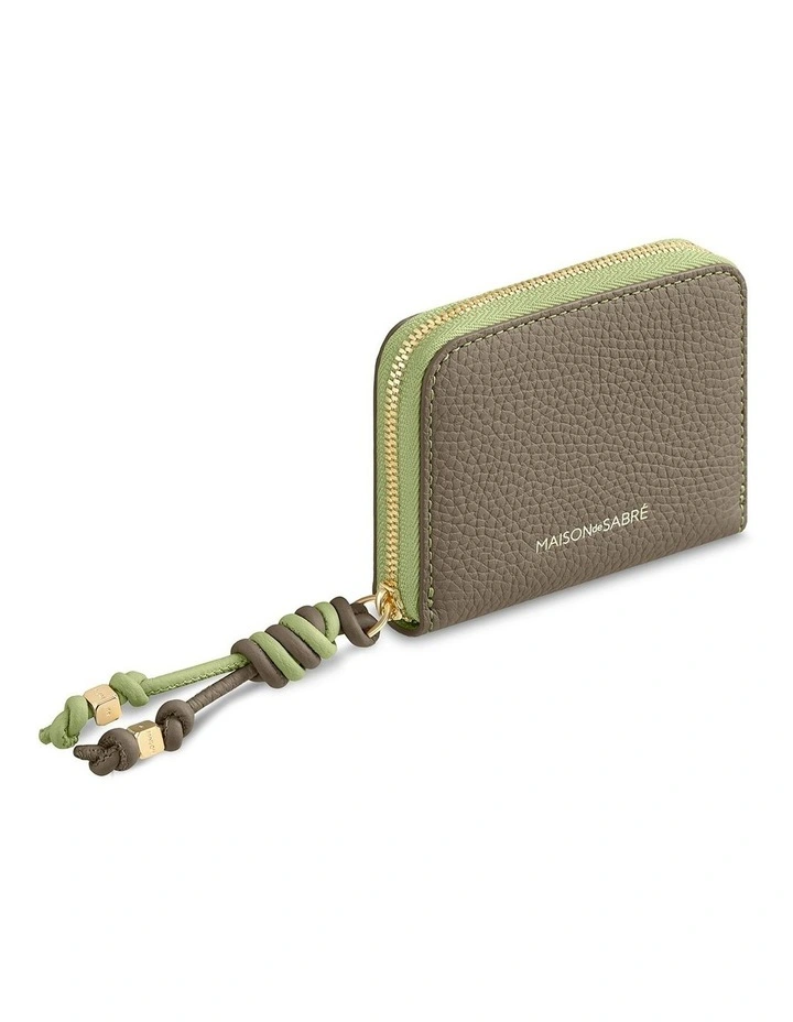 The Zip Wallet in Cashmere Matcha image 2