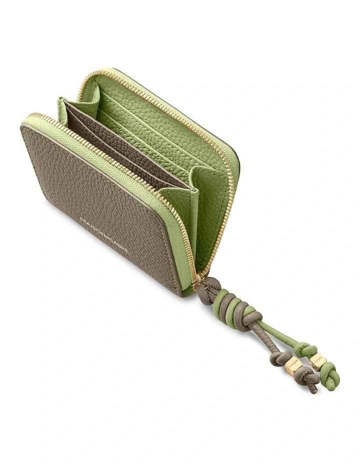 The Zip Wallet in Cashmere Matcha image 4