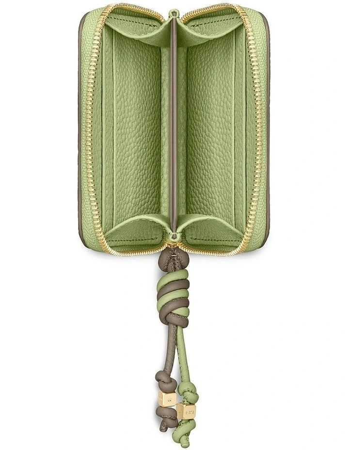 The Zip Wallet in Cashmere Matcha image 5