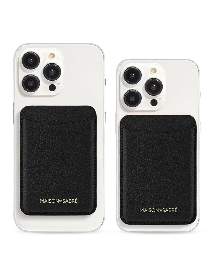 The MagSafe Wallet in Black Caviar image 2