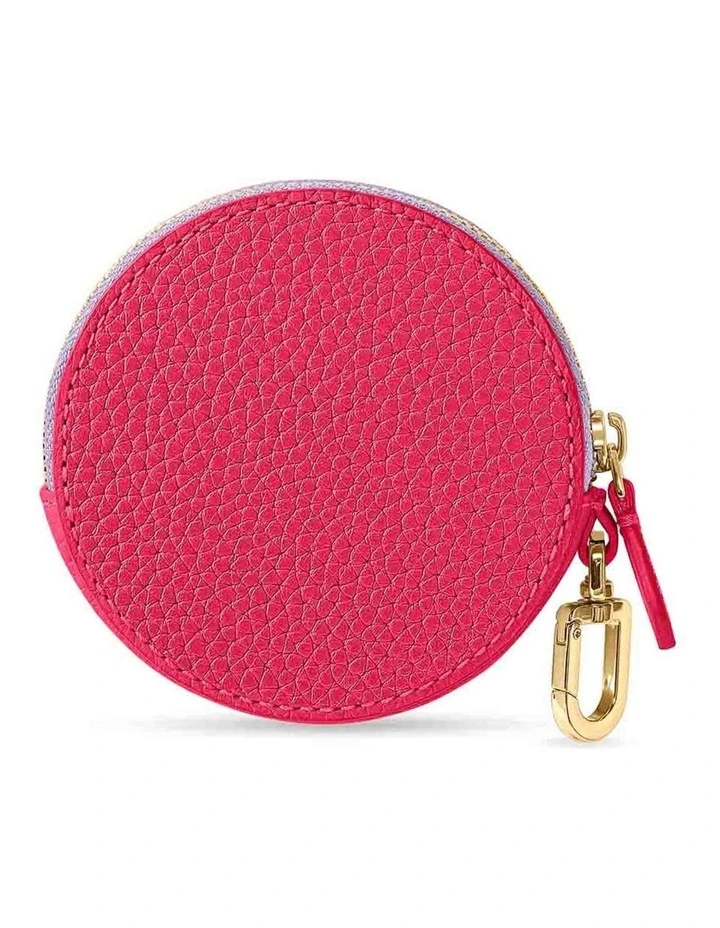 The Leather Coin Purse in Fuschia Lavender image 3