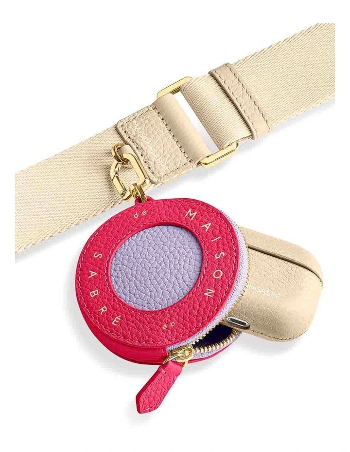 The Leather Coin Purse in Fuschia Lavender image 4