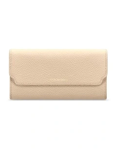 The Long Flap Wallet in Saharan Fuchsia