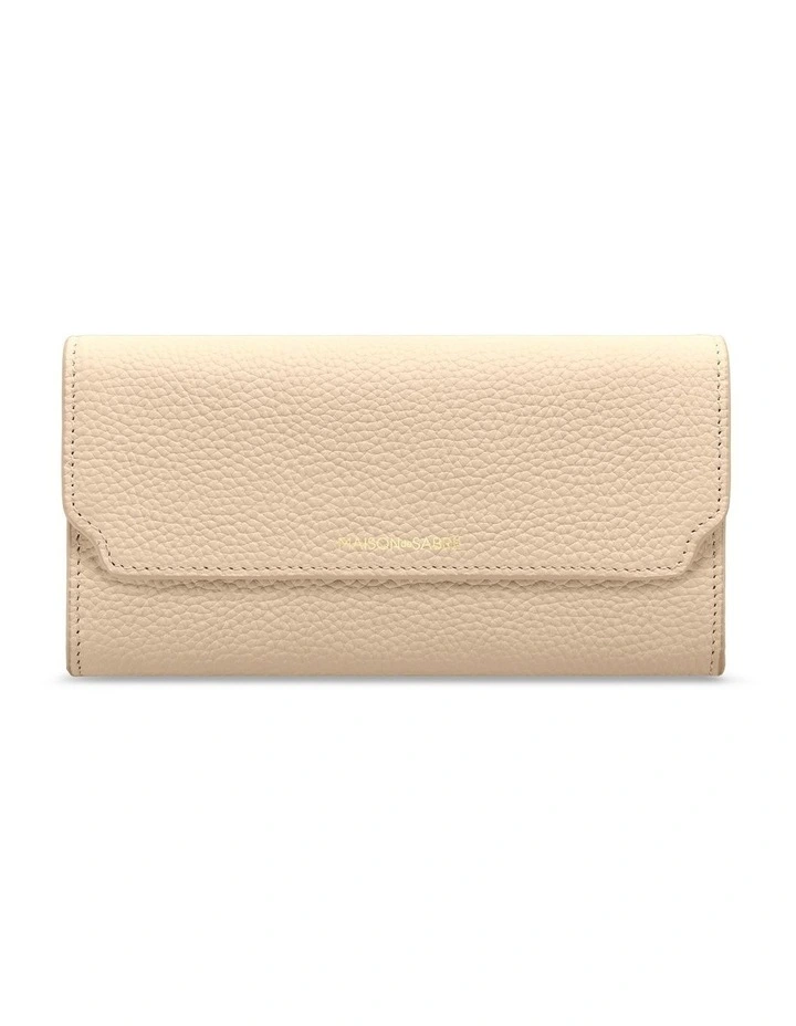 The Long Flap Wallet in Saharan Fuchsia image 1
