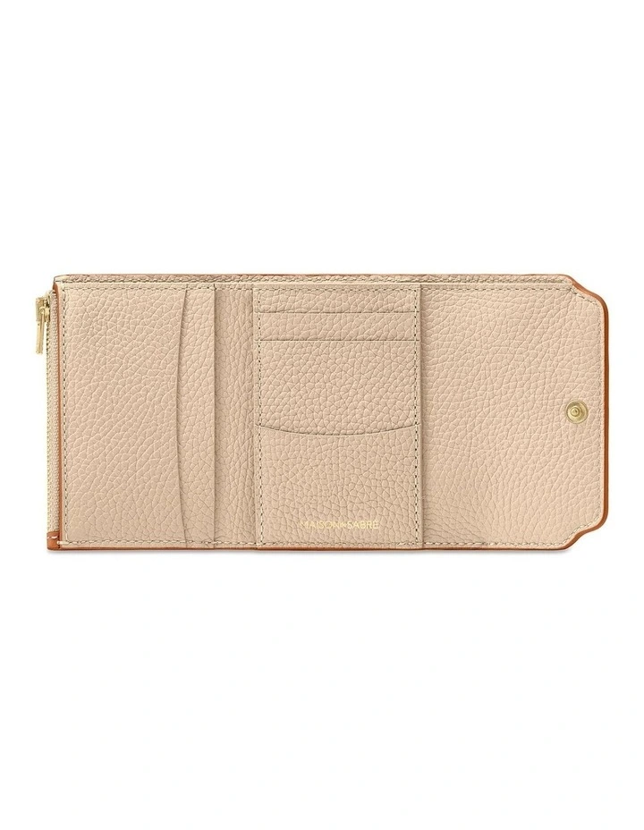 The Trifold Wallet in Pecan Nude image 3