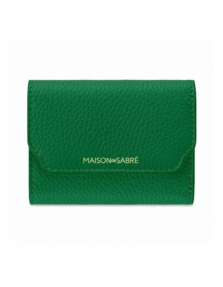 The Trifold Wallet in Emerald Lily image 1