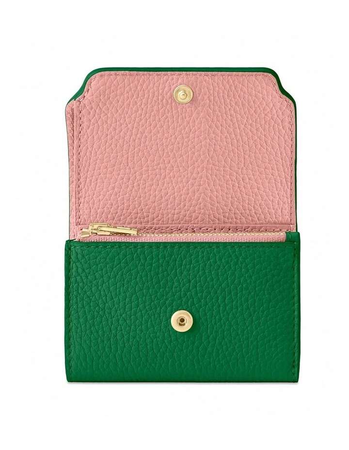 The Trifold Wallet in Emerald Lily image 2