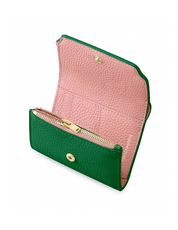 The Trifold Wallet in Emerald Lily image 4