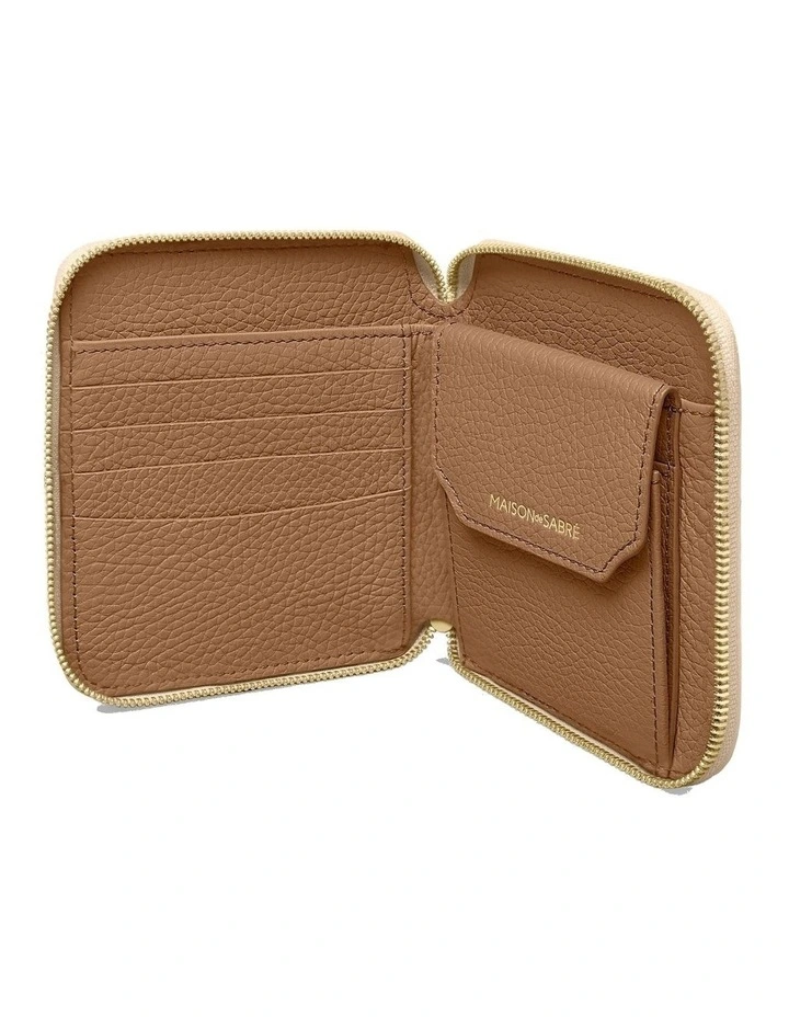 The Zip Around Wallet in Saharan Brown image 4