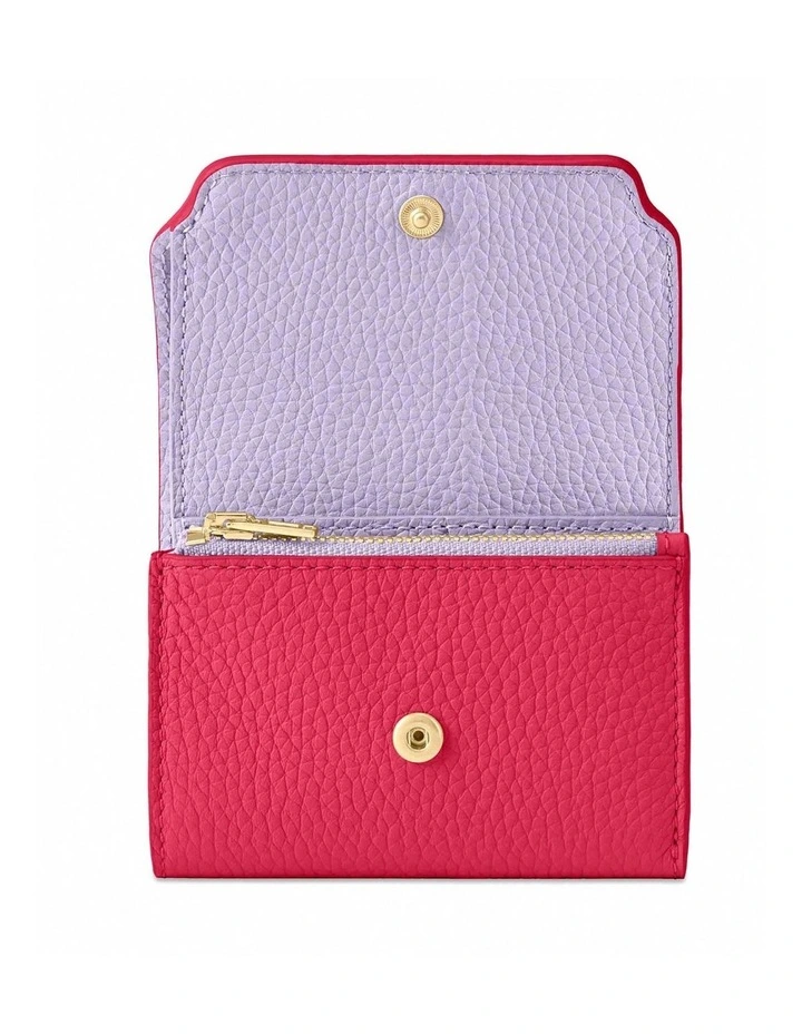 The Trifold Wallet in Fuchsia Lavender image 2