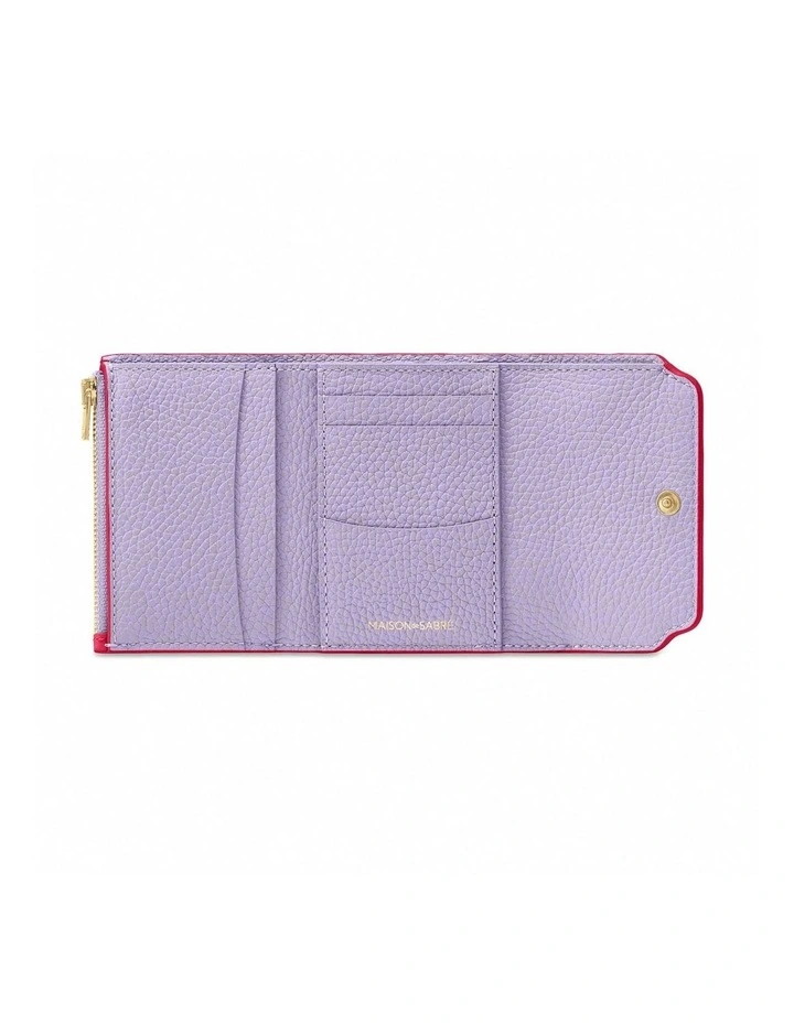 The Trifold Wallet in Fuchsia Lavender image 3