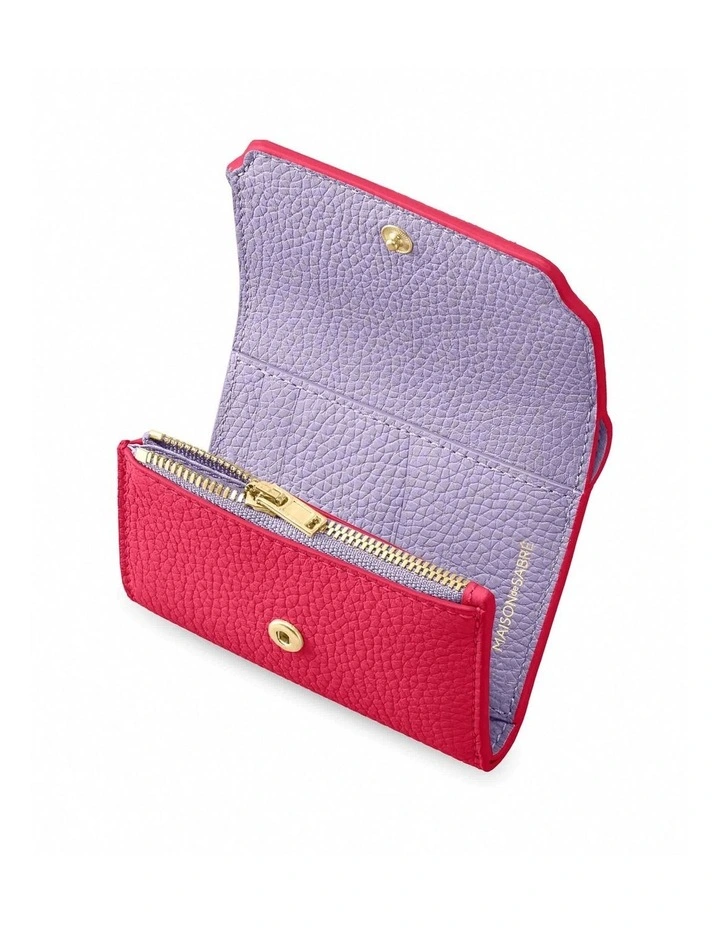 The Trifold Wallet in Fuchsia Lavender image 4