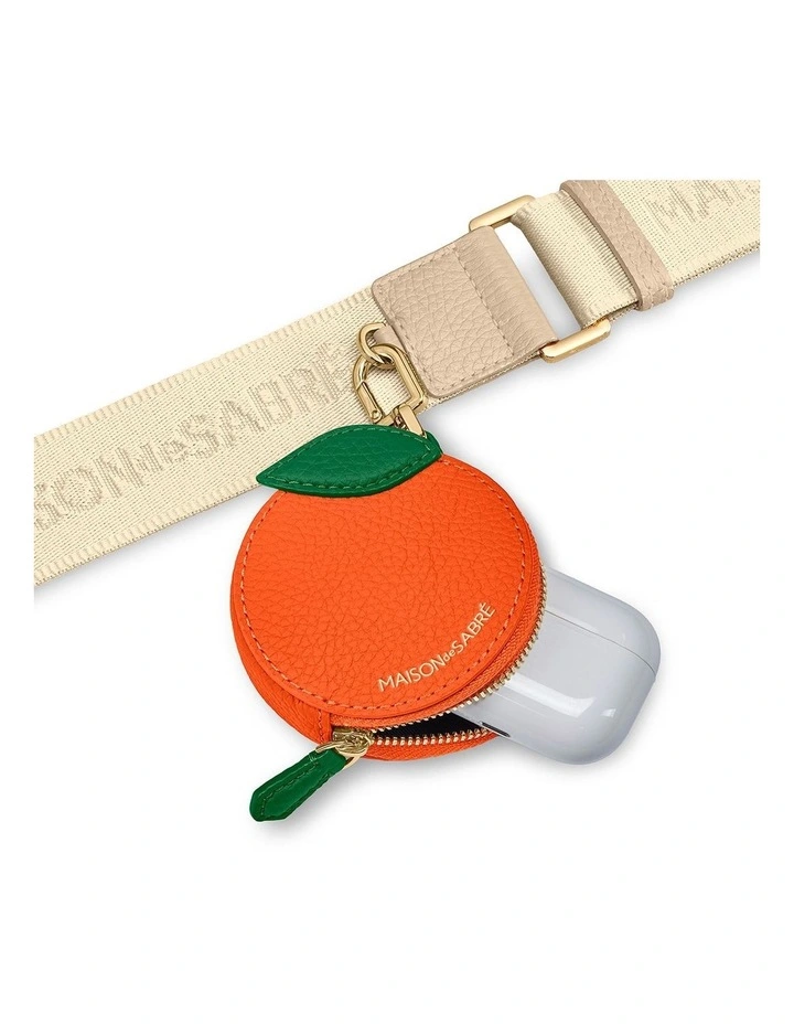 The SABRÉMOJI™ Fruit Coin Purse in Orange image 2
