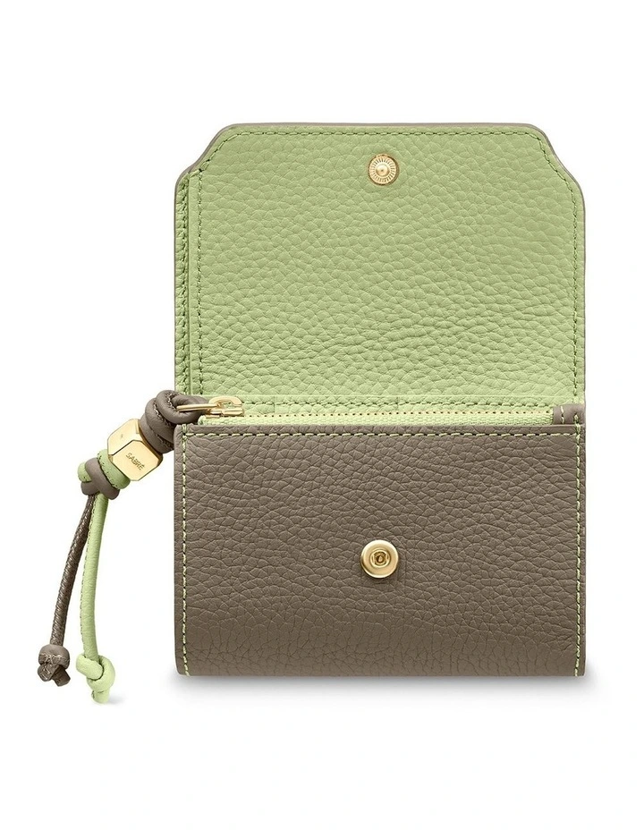 The Trifold Wallet in Cashmere Matcha image 2