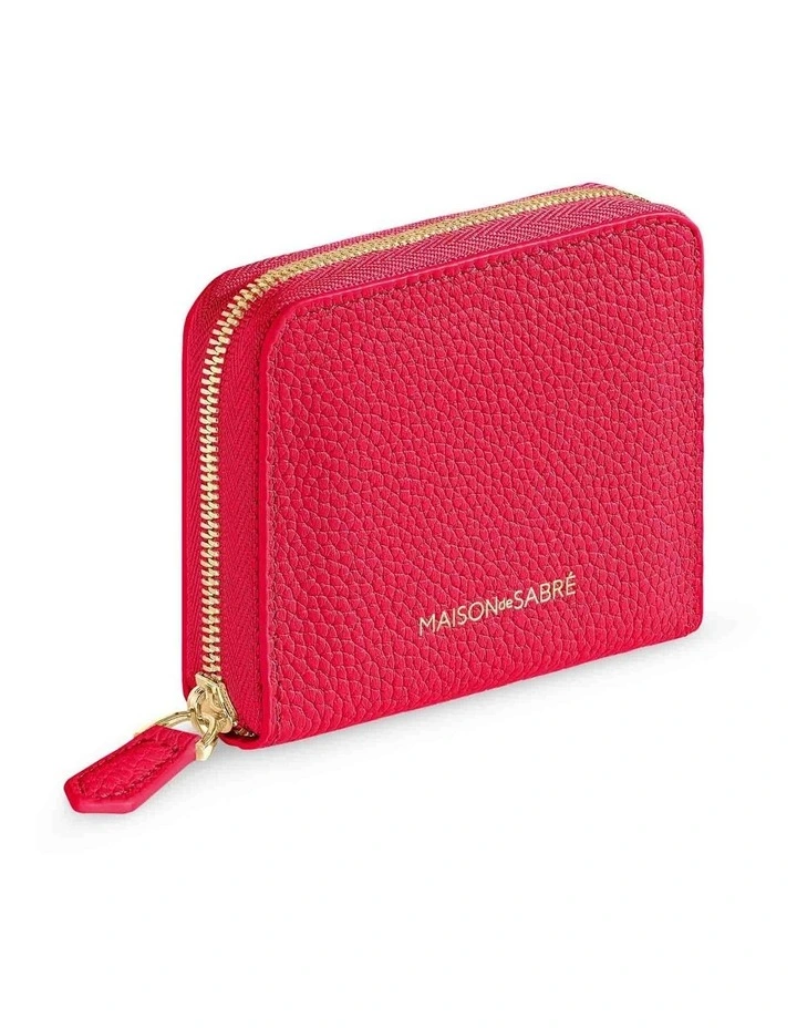 The Zip Wallet in Shibuya Fuchsia image 2