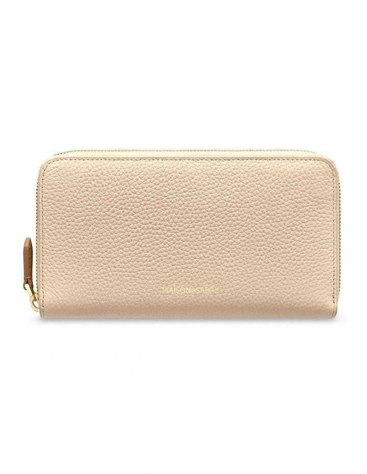 The Long Zip Wallet in Saharan Brown image 1
