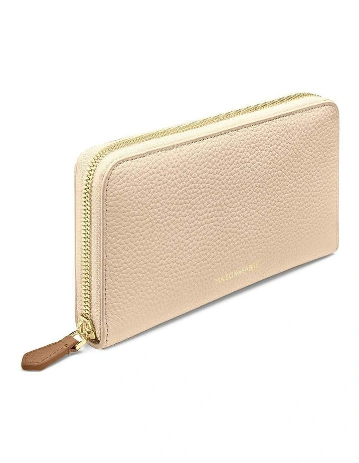 The Long Zip Wallet in Saharan Brown image 3