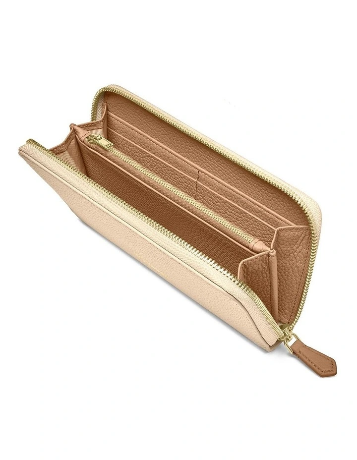 The Long Zip Wallet in Saharan Brown image 4