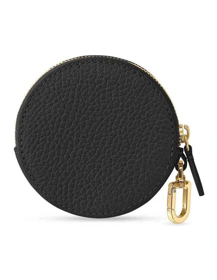 The Leather Coin Purse in Pomegranate Caviar image 3