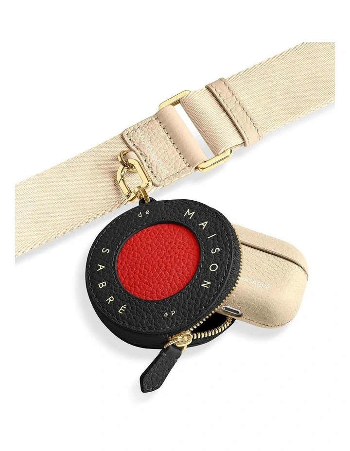 The Leather Coin Purse in Pomegranate Caviar image 4