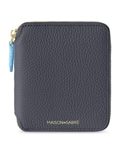 The Zip Around Wallet in Graphite Sky