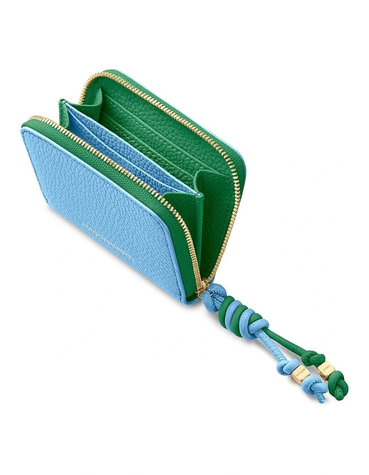 The Zip Wallet in Sky Emerald image 2