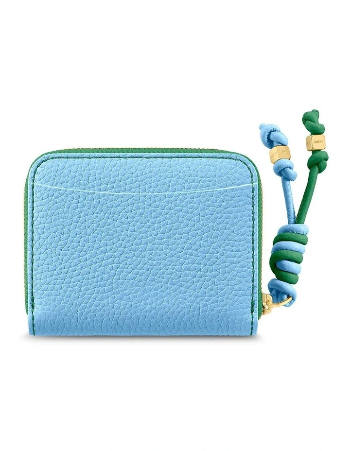 The Zip Wallet in Sky Emerald image 3