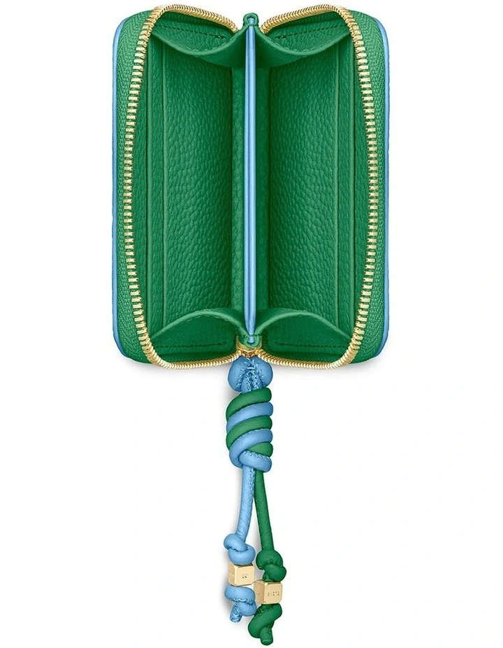 The Zip Wallet in Sky Emerald image 5