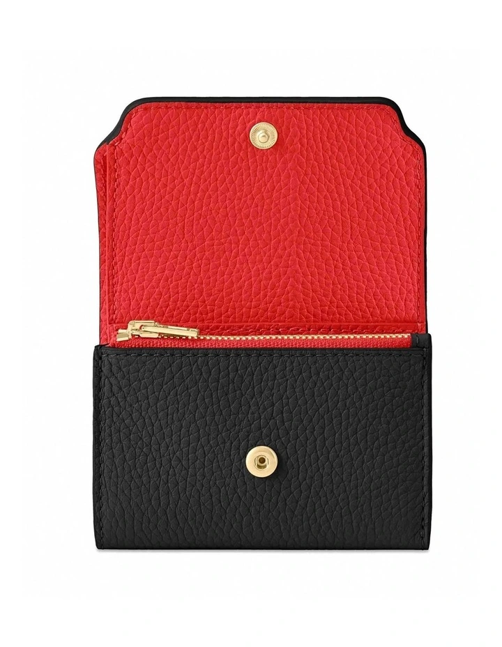 The Trifold Wallet in Rouge Noir image 2
