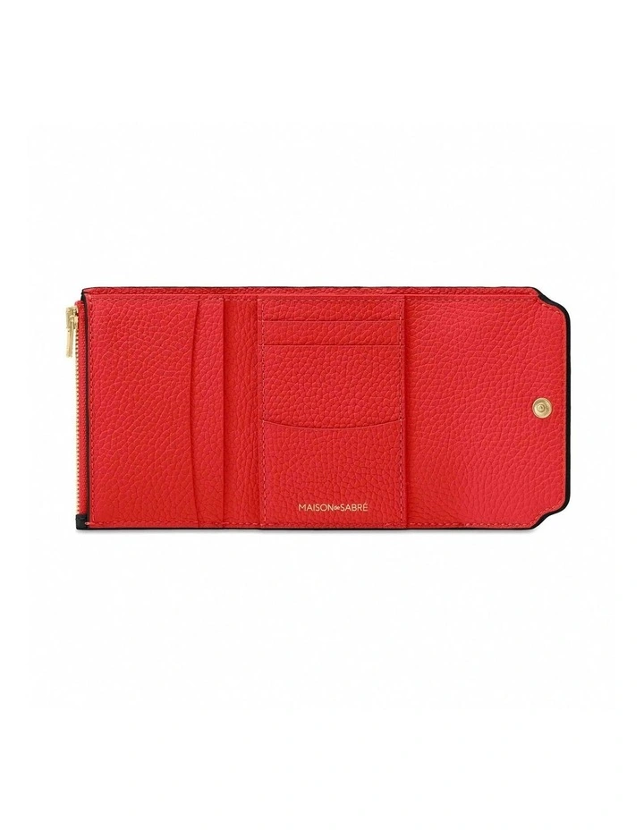 The Trifold Wallet in Rouge Noir image 3