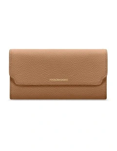 The Long Flap Wallet in Sandstone Lily