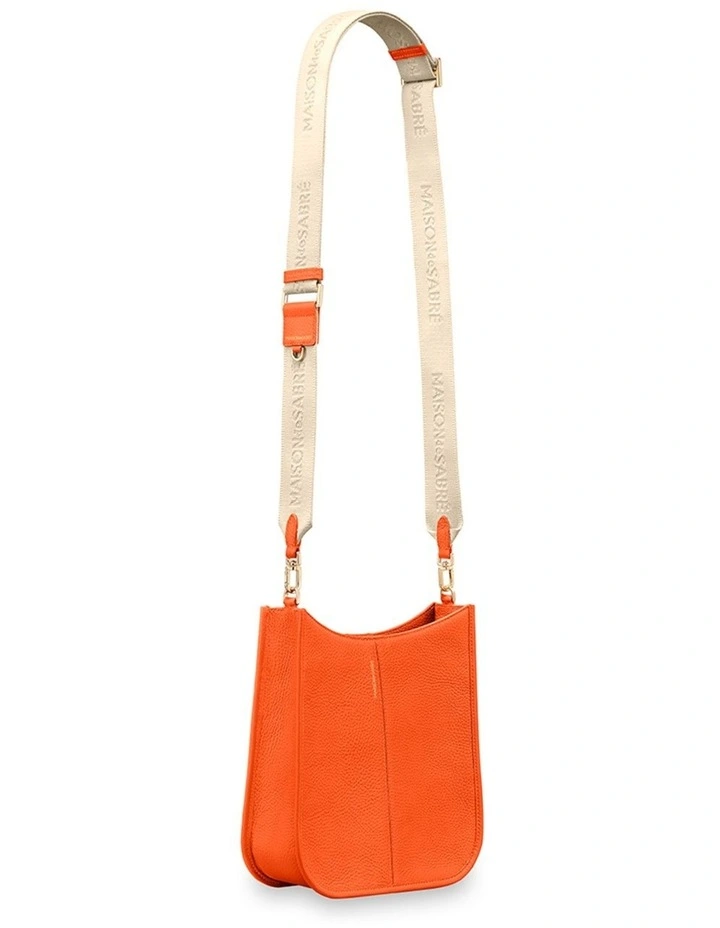 The Leather Saddle Bag in Manhattan Orange image 5