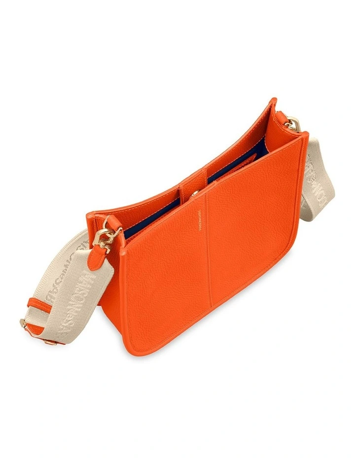 The Leather Saddle Bag in Manhattan Orange image 6