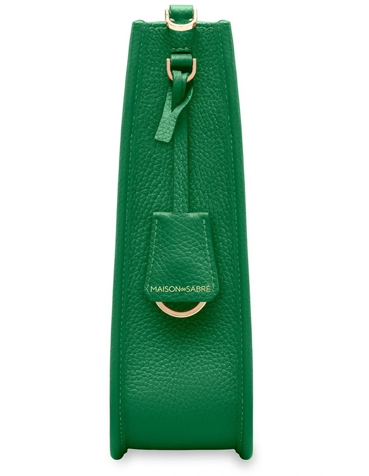 The Leather Saddle Bag in Emerald Green image 4
