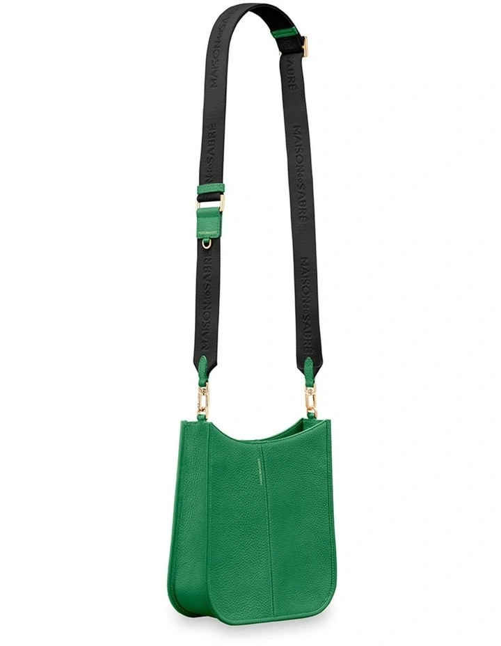 The Leather Saddle Bag in Emerald Green image 5