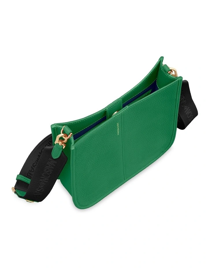 The Leather Saddle Bag in Emerald Green image 6