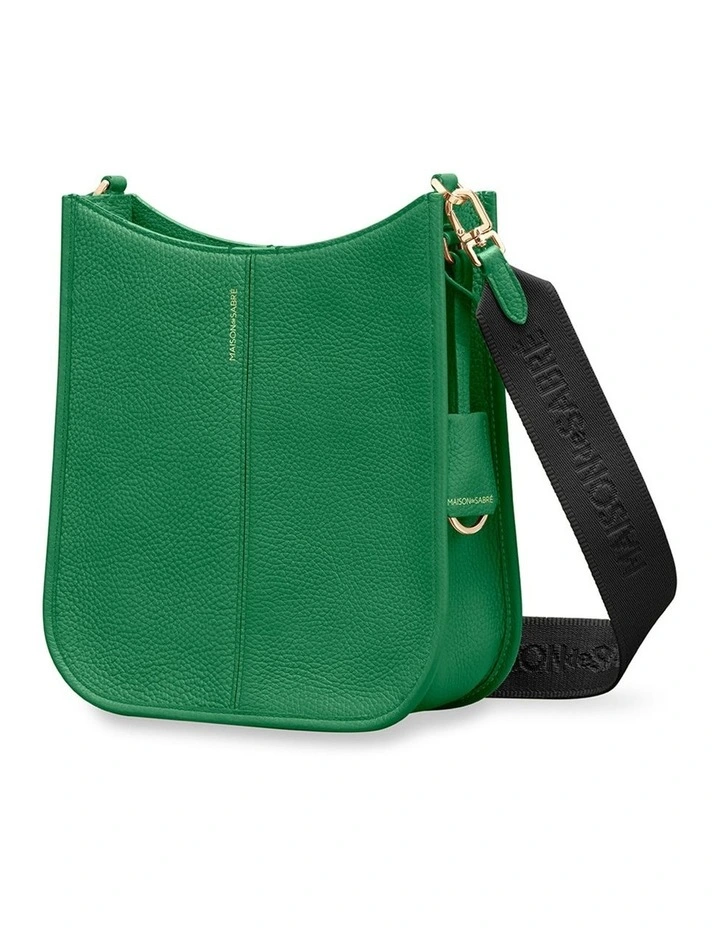 The Leather Saddle Bag in Emerald Green image 7
