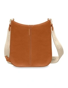 The Leather Saddle Bag in Pecan Brown