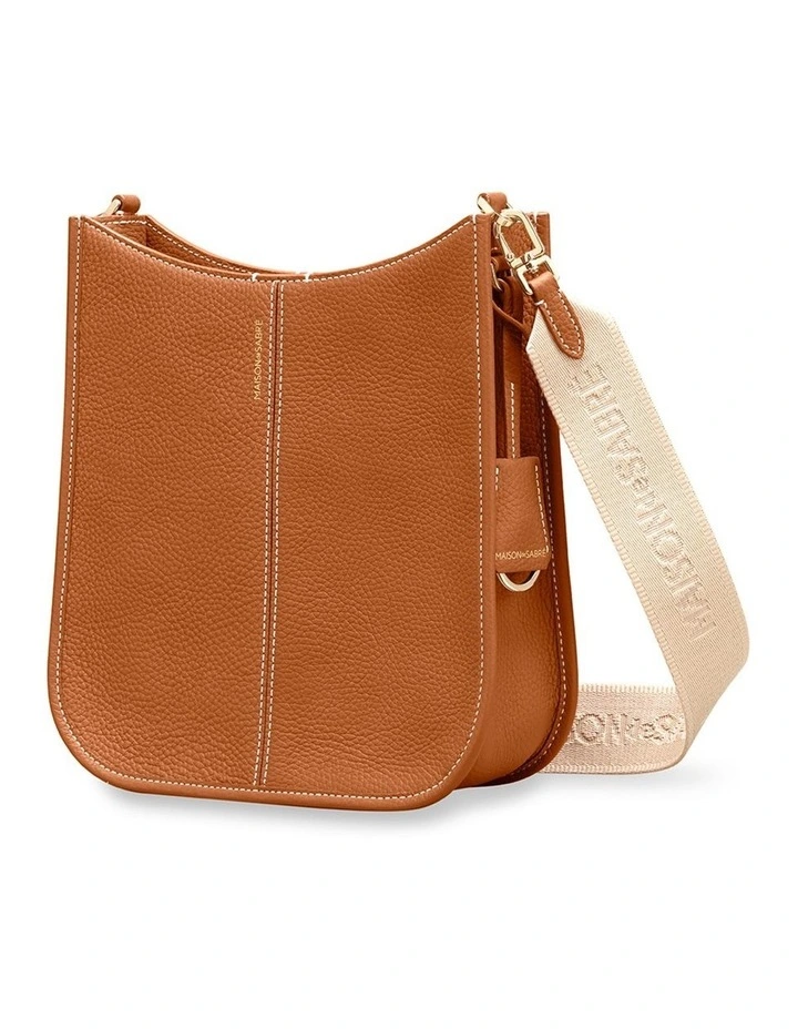 The Leather Saddle Bag in Pecan Brown image 7