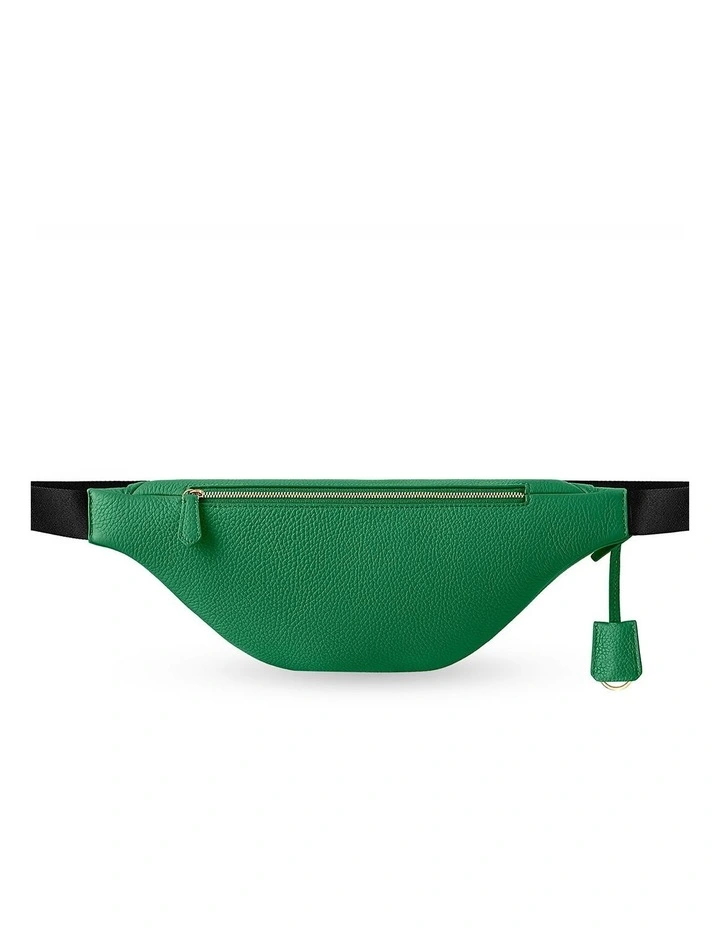 The Leather Sling Bag in Emerald Green image 6
